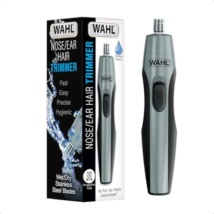 

Clipper Battery Operated Precision Ear and Nose Hair Trimmer for Men Hygienic Nose Trimmer with Rinseable Blade for Easy Cleani
