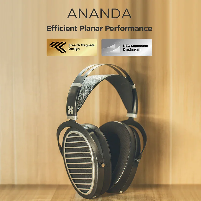 الأصلي Hifiman Ananda سماعة V3 الشبح المغناطيس سماعات مفتوحة الظهر الإفراط في الأذن سماعات كاملة الحجم مستو المغناطيسي Hifi سماعة