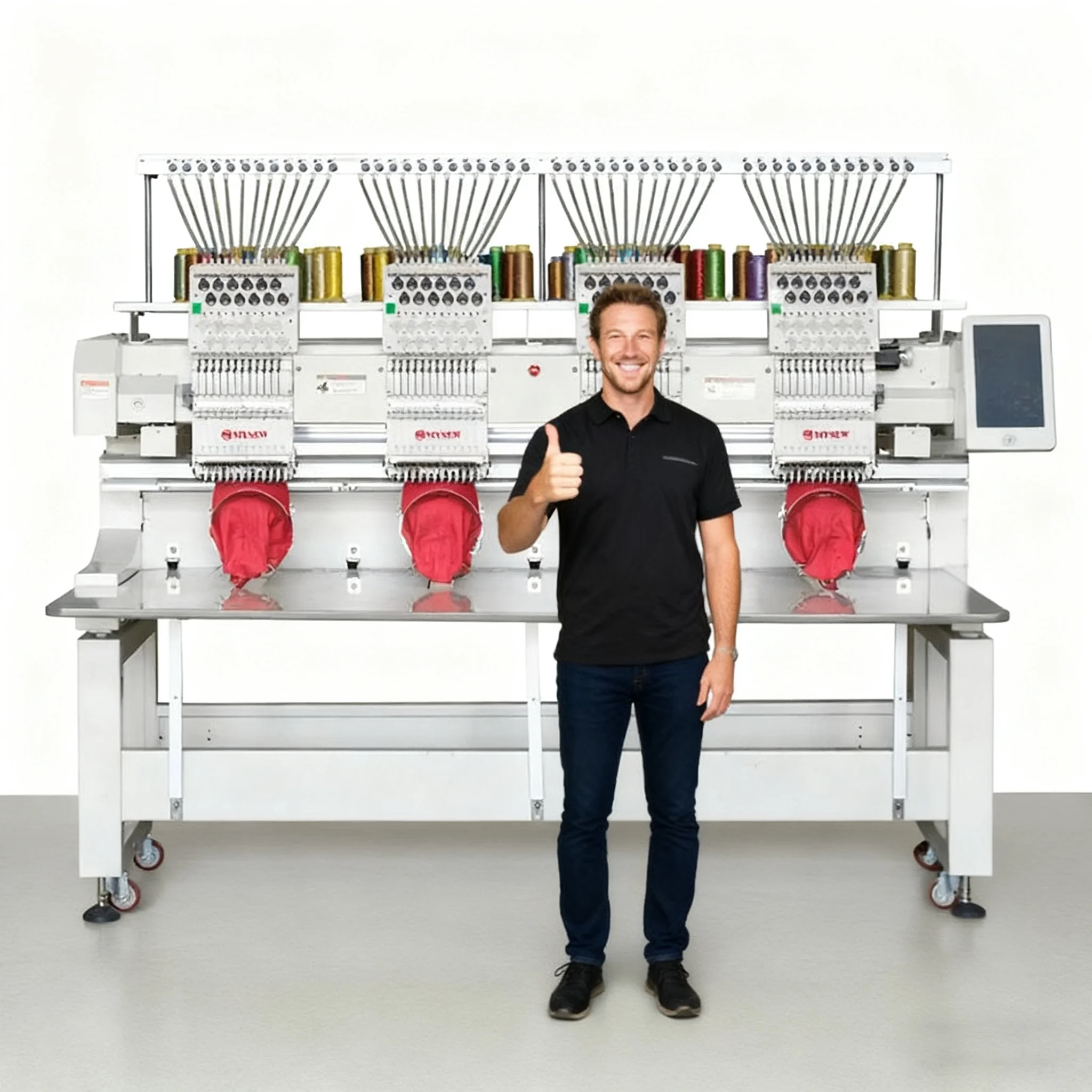 Intelligent Detection Mysew Mjs1204 12 s 4Head Industrial Embroidery Machine Price for Clothes
