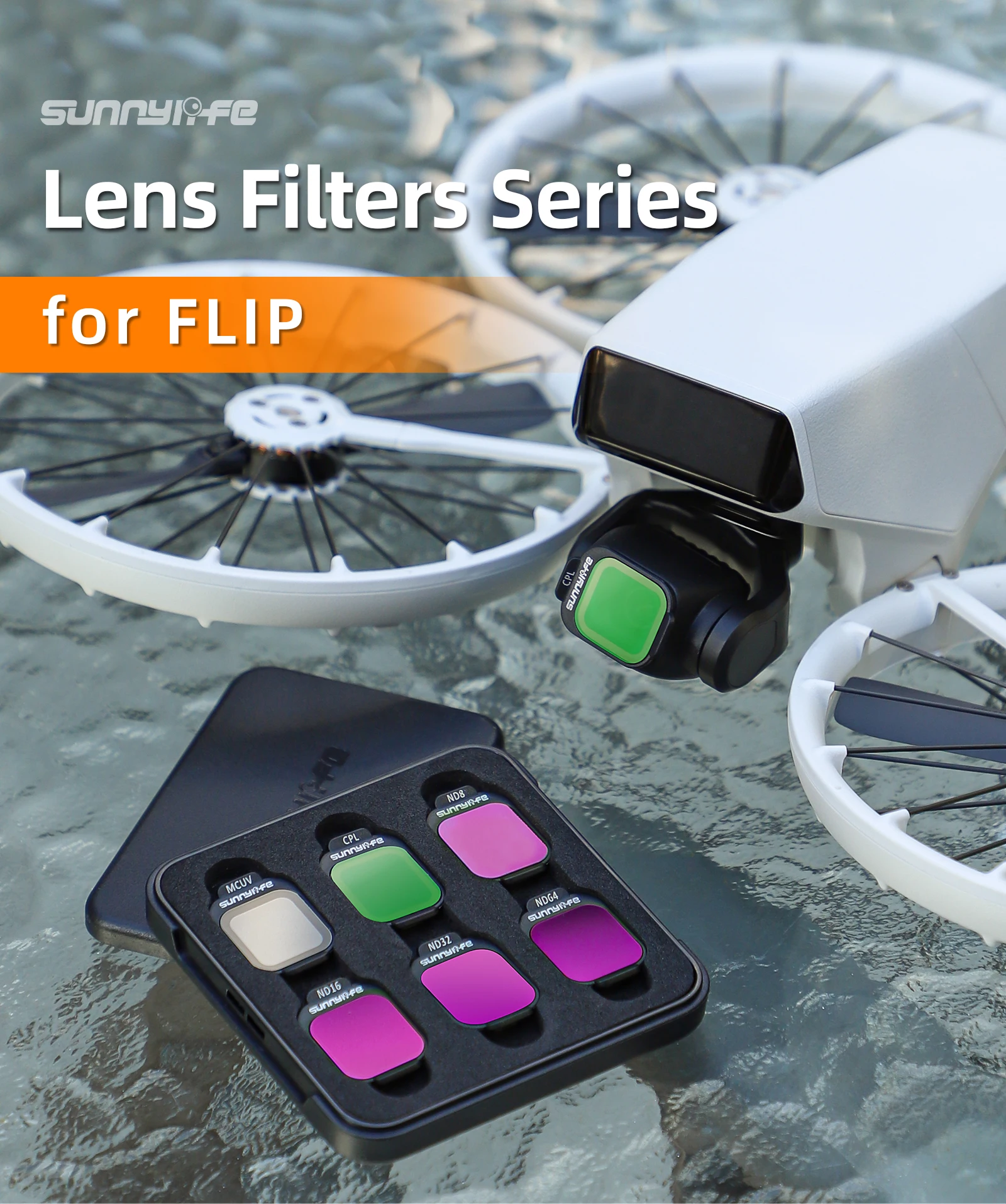 

for DJI FLIP Filter ND64 ND8 Light Reduction Vlog ND16 Filter MCUV Accessories