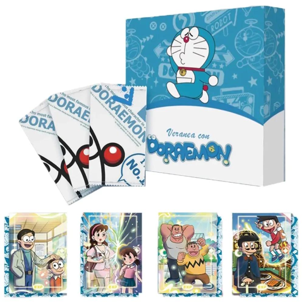 Doraemon Collection Card Anime Figure Nobita Nobi Minamoto Shizuka Card EXP XP SEC Rare Trading Card for Children's Gift