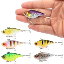 1 Uds. Señuelos duros VIB cebo de pesca anzuelos triples hundimiento Crankbait Wobber aparejos de pesca 4,6g 4cm