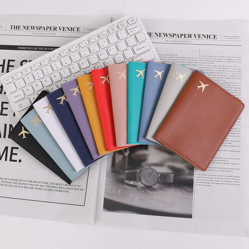

Pu Leather Passport Case for Travel Passport & Boarding Pass Holder Passport Cover with Multiple Slots for Cards and Tickets
