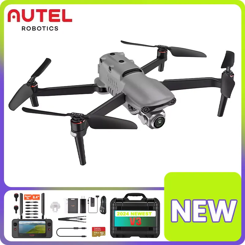 2024 New Autel Remote Control Robotic EVO 2 Pro V3 6K HDR Camera Gary Drone 4K HDR Video Rugged Bundle