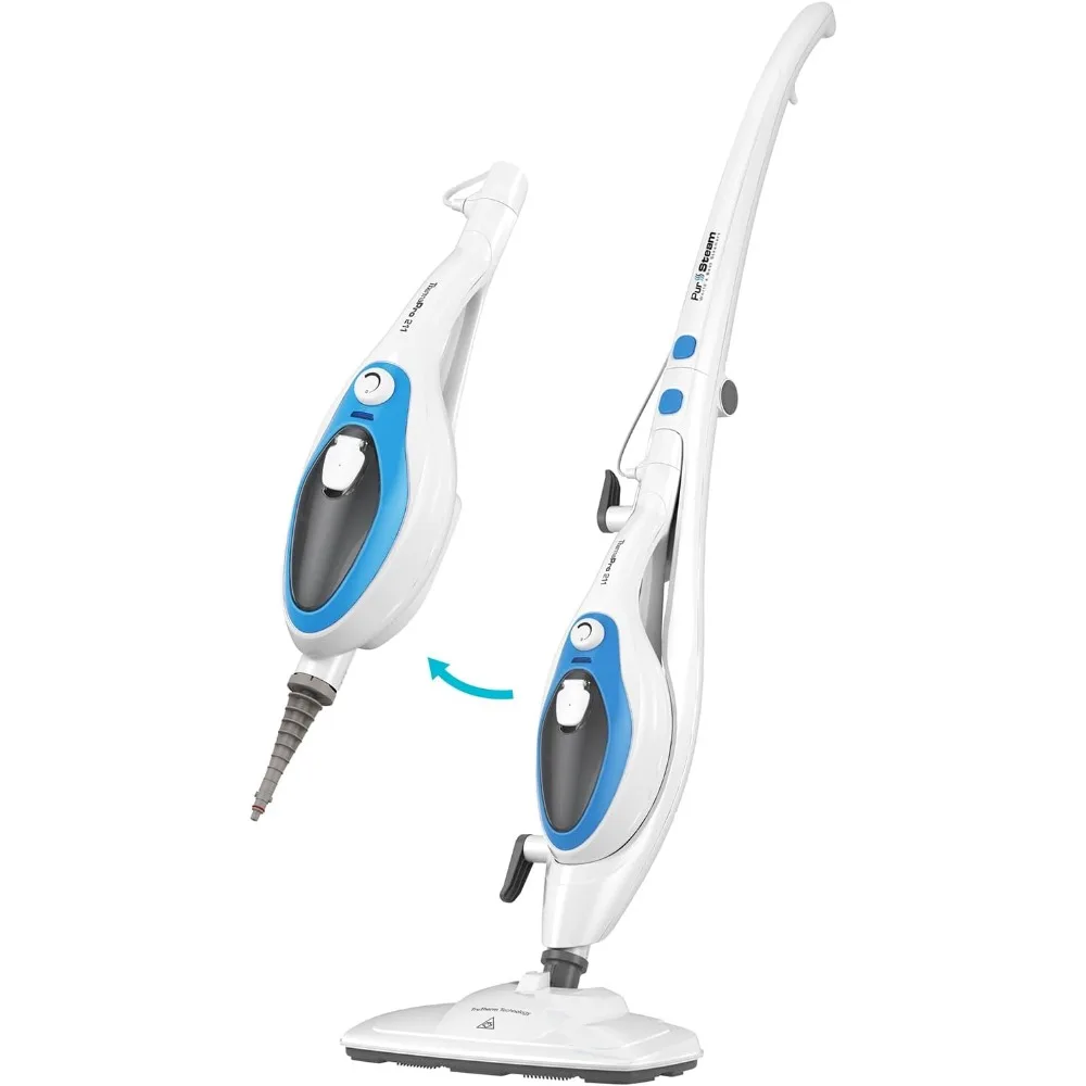 10-in-1 Steam Mop, Floor Steamer with Detachable Handheld Steam Cleaner for Tile, Hardwood Floors