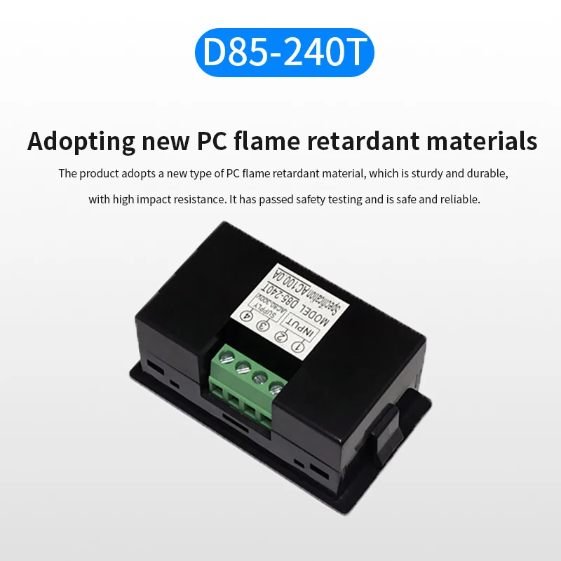 1 peça preto e branco D85-240T ac 50a lcd display digital amperímetro transformador de cinta de corrente inferior azul de alta precisão