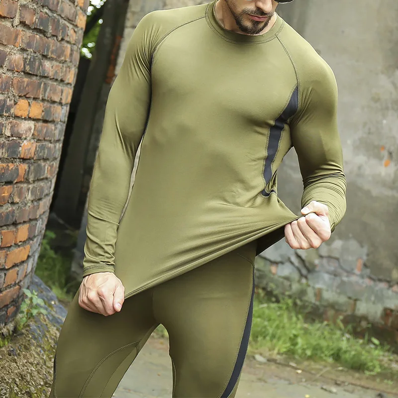 Mege Tactical Uniform Winter Thermal Underwear Sets Outdoor Quick Drying Tactical Long Johns Military Compression Fitness clothi