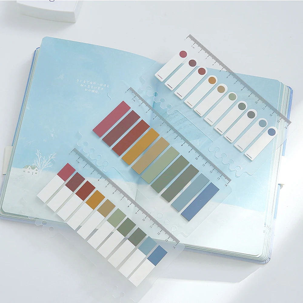 นักเรียน 200 แผ่นหลวม Sticky Notes Self Adhesive Planner สติกเกอร์เครื่องหมายหน้ากระดาษ MeMO Pad สติกเกอร์ดัชนีธงแท็บ
