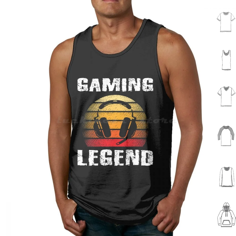 Gaming Legend Pc Gamer Video Games Boys Teens Kids Tank Tops Print Cotton Gaming Legend Pc Gamer Video Games Boys Teens Kids