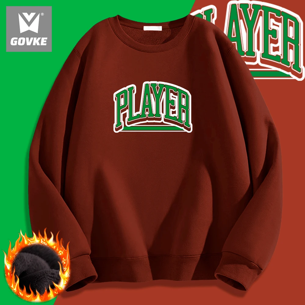 Playea Hiphop Autumn and Winter New Style Printed Hoodless Individuality Men's Hoodless Wearing Type Polyester Hoodless