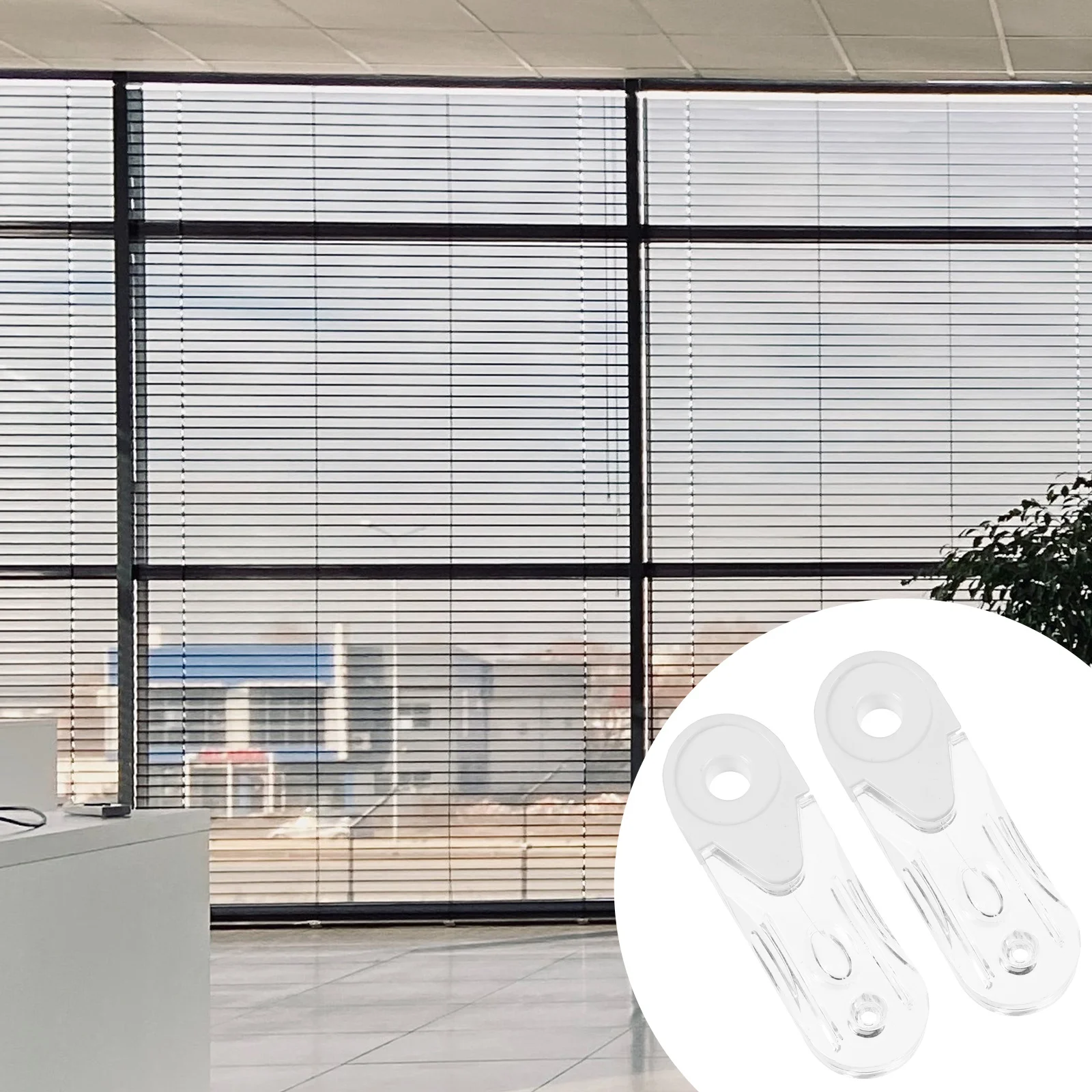 

10pcs Acrylic Oval Handles for Window Blinds Roller Curtains Vertical Lifting Accessory Easy Install Smooth Sliding Curtain