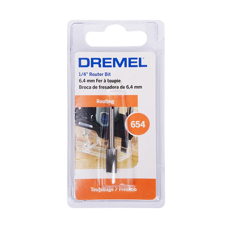 Imagem -02 - Dremel-straight Routing Bit Fresa Metal Wood Hole Cutter Ferramentas para Carpintaria Escultura Grooving Acessórios 650 654
