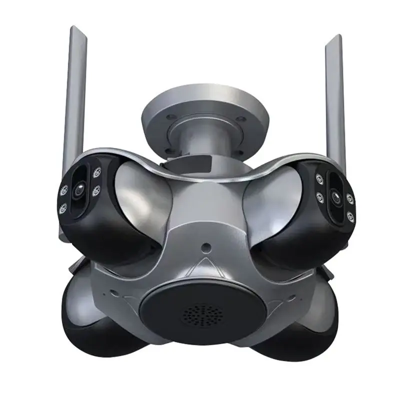 ELECT-4MP HD Wireless Wifi IP Camera Four Screens Outdoor PTZ Four Lens Human Auto Tracking Video Surveillance Camera