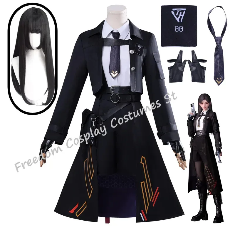 aa69In Stock Game Love and DeepSpace Player Cosplay Mc الزي زي القتال هنتر الزي الرسمي حفلة الهالوين زوجين للمرأة