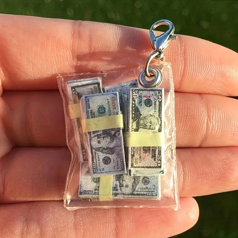 Unique Handmade Mini Money Bag Keychain: Perfect Gift