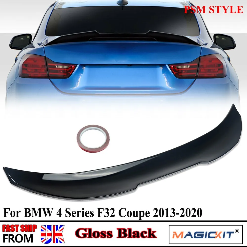 

Rear Boot Trunk Spoiler For BMW 4 Series F32 Coupe 420d 430d 420i 440i 2013-2020 Glossy Black PSM Style Tail Spoilers Wings