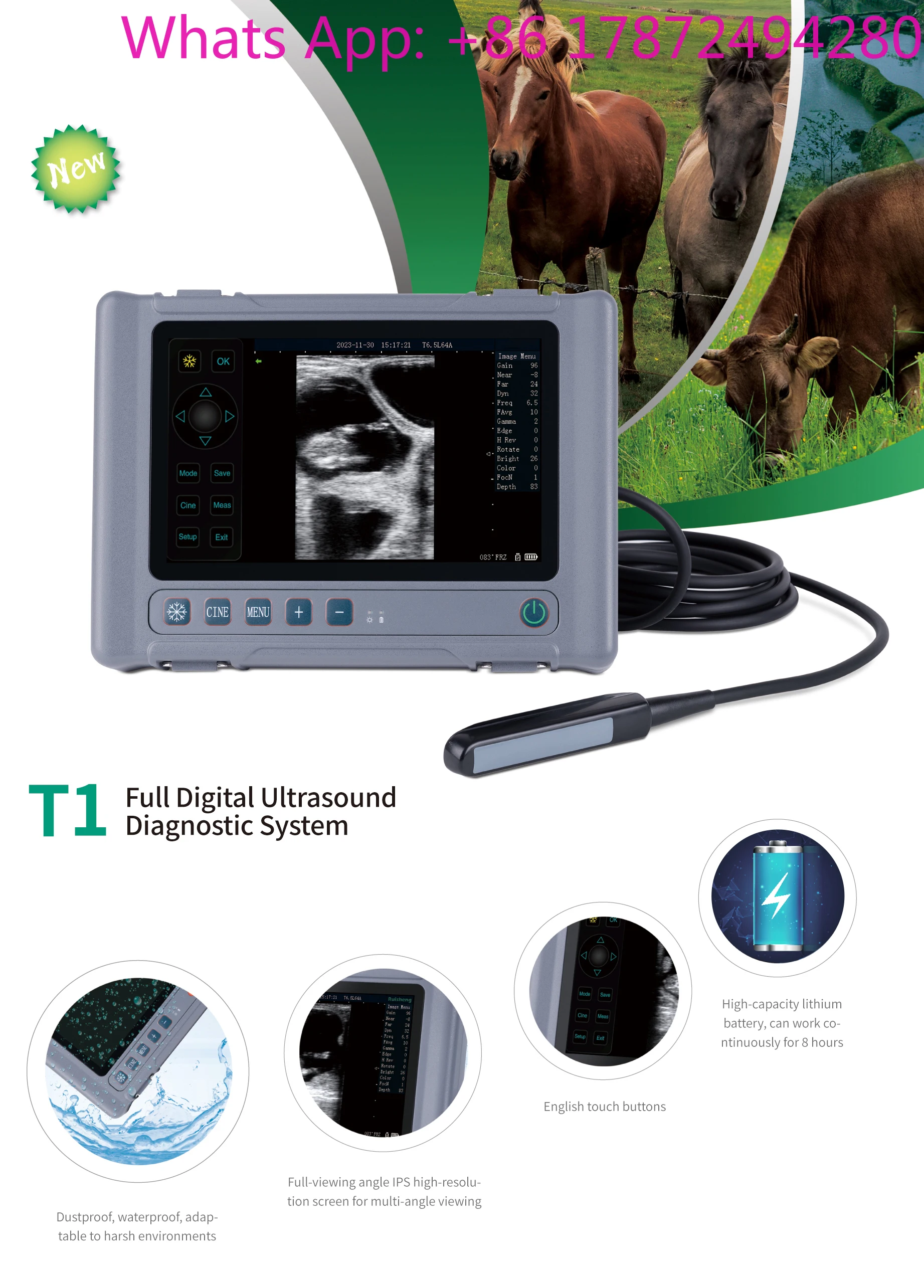 High Quality B/W Scanner Machine on Sale High Quality  Instrument