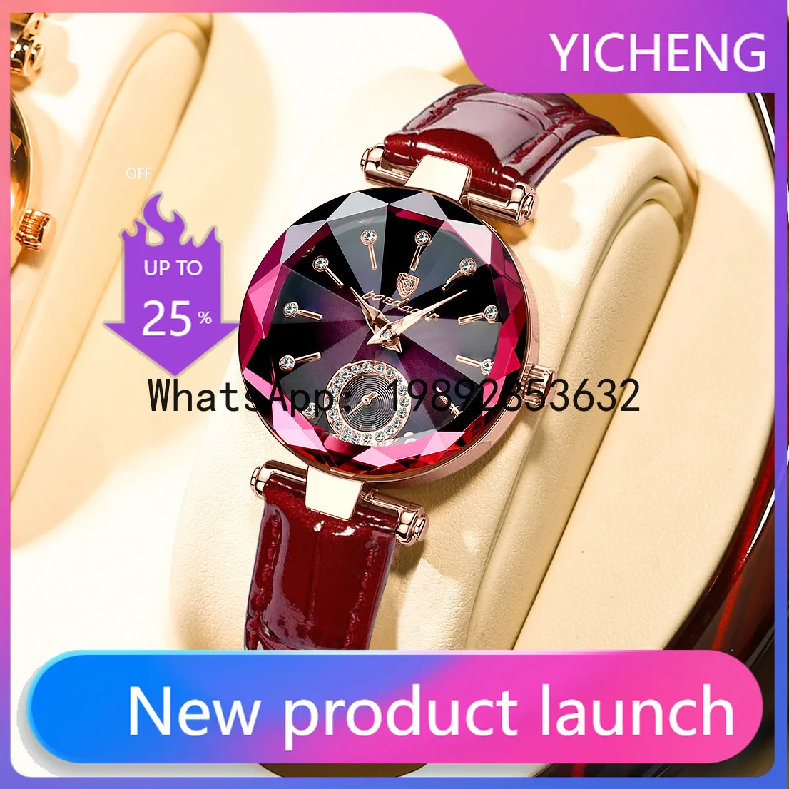 

LYY waterproof women's watch ultra-thin belt quartz watch