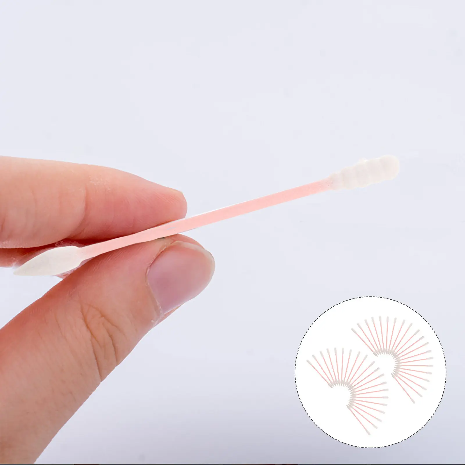 

500 шт. одноразовых ватных палочек для макияжа с заостренным концом для точного удаления макияжа с лица, глаз и губ, мини-аппликаторы для очищения