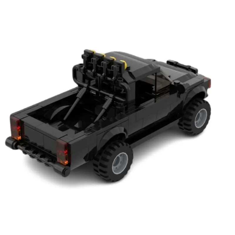 225-piece small particle building blocks Back to the Future pickup truck speed vehicle model toy gift set