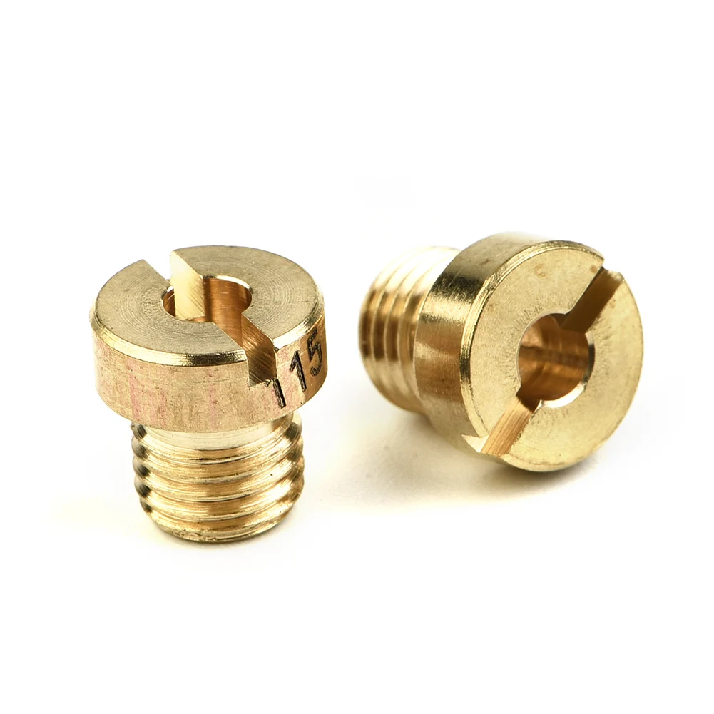 15pcs Main Jet 60-130 M6 For 12mm-17.5mm Dellorto Carburetors Main Jet Mikuni For Dellorto PHNL/ PHVA/ PHBH/ PHBN/ PHVB/ PHBG