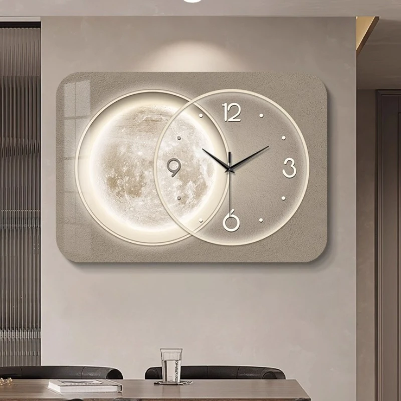 

Luxury Living Room Decoration Wall Clock Restaurant Fashion Clock Mural Watch Corridor Mute Number Quartz Clock Home Decoration