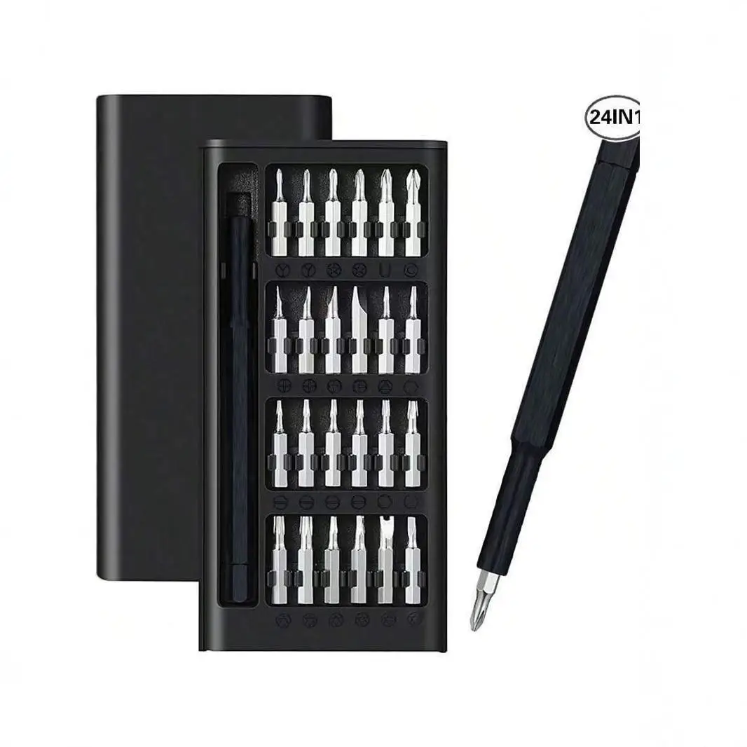 

24-In-1 screwdriver set Home computer Mobile phone disassembly Precision maintenance tool 25-in-1 screw batch set