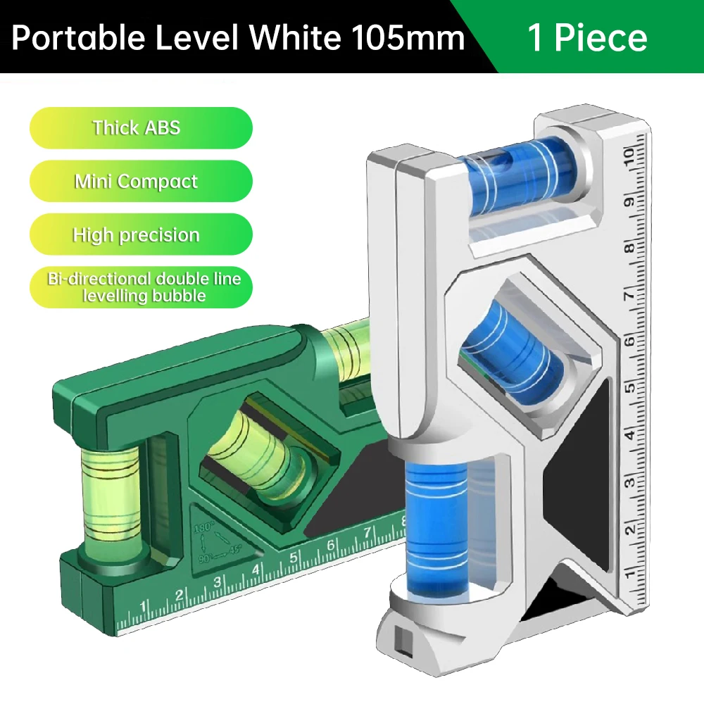 

High-precision Protractor Portable Magnetic Water Level Meter Measurement Mini Ruler Woodworking Level Gauge Horizontal Measure