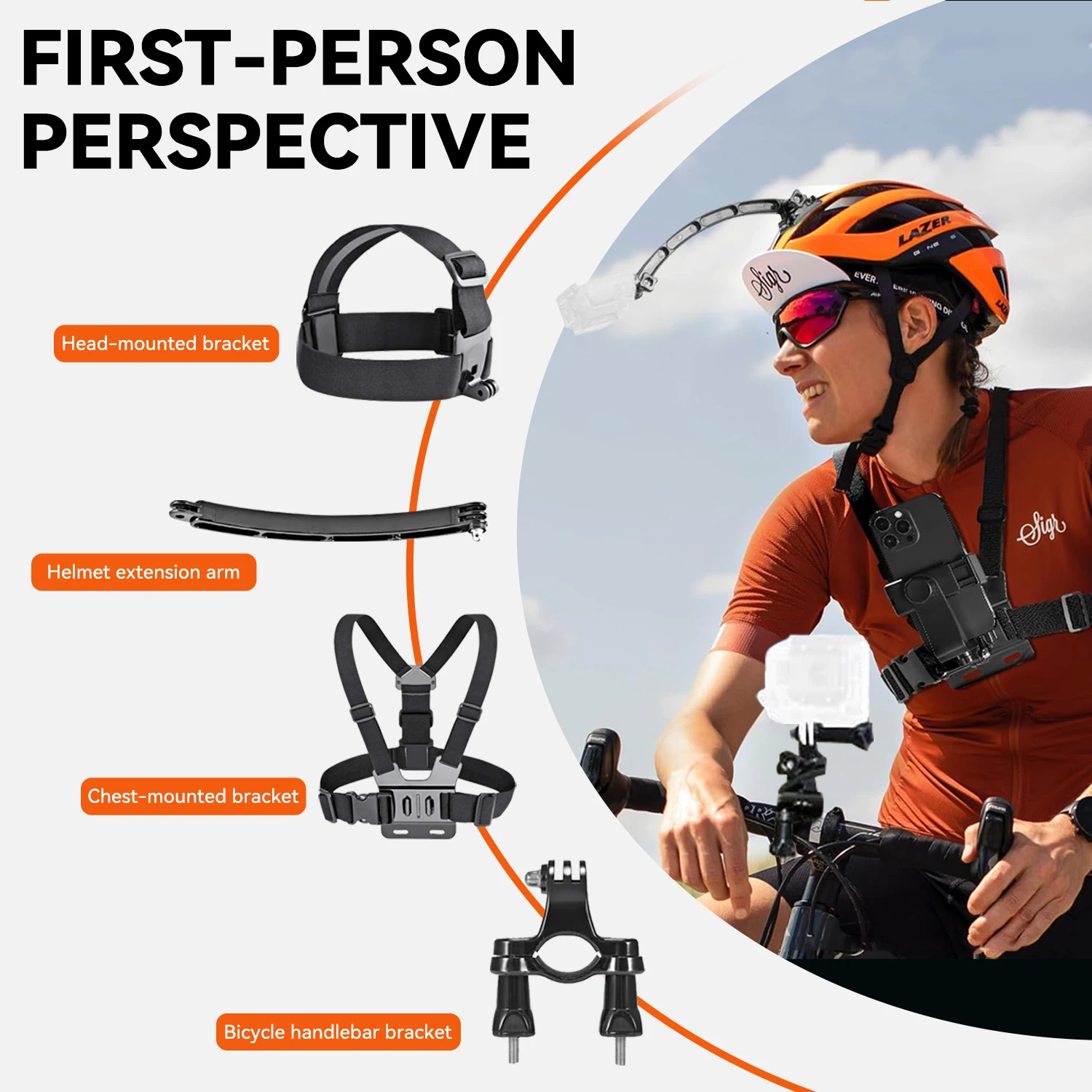 bike helmet extender Windance Motorcycle Lock with Quick Release Strap Buckle D Ring Extender, 7/8" Handlebar Pipe Mount on Luggage Rack Bumper Frame Tube, Tamper-Proof Anti Theft Lock for Motorbike (1) Pro 50-in-1 Adventure Kit for