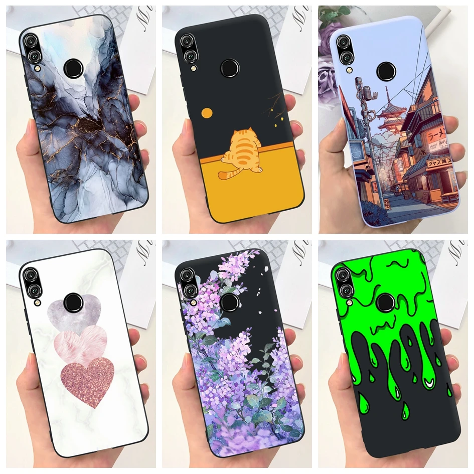 For Honor 8X Case  JSN-L11 JSN-L21 JSN-L22 Back Cover Luxury Marble Slim Soft Silicone Funda on Honor 8A 8C BKK-L21 Honor8X Capa