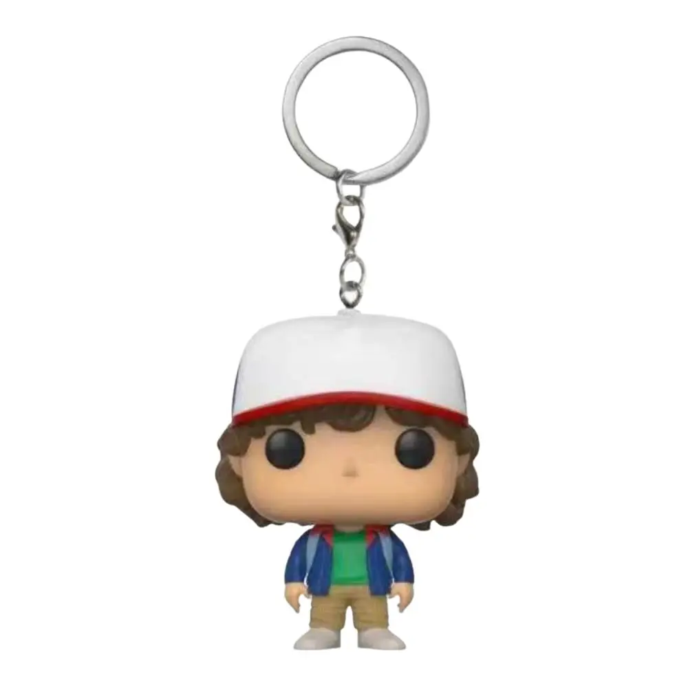 New Arrival  Pocket keychains Stranger Things Keychain Dustin Eleven Freddy Steve Robin Barb Action Figures Toys