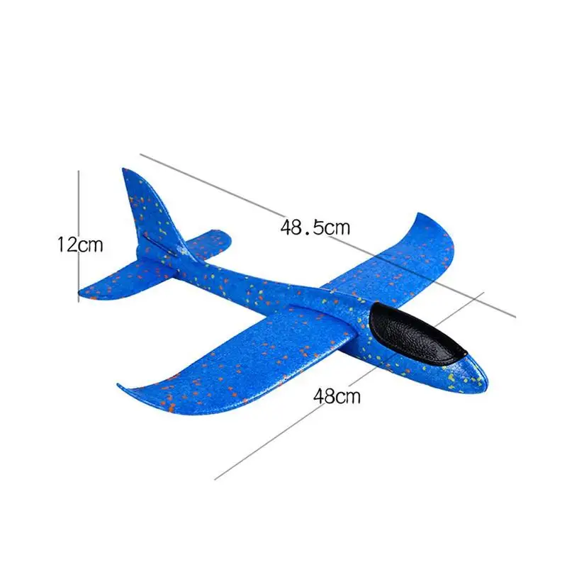 48CM Hand Throw Foam Plane Toys Outdoor Launch Glider airplane Kids Gift Toy Free Fly Plane Toys Puzzle Model Jouet airplane