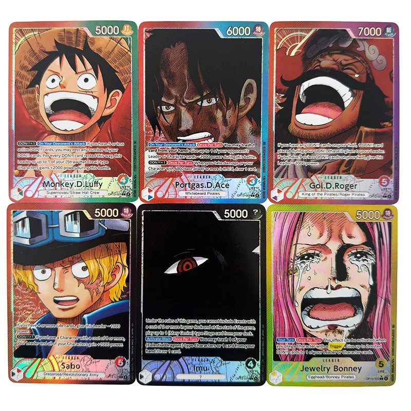 Anime One Piece OPCG English Leader Luffy Sabo Zoro Nami Law Ace