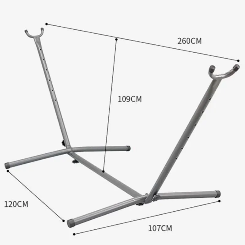 Hamaca individual portátil de lona para acampar al aire libre, soporte doble para el hogar, interior para niños, marco de columpio plegable