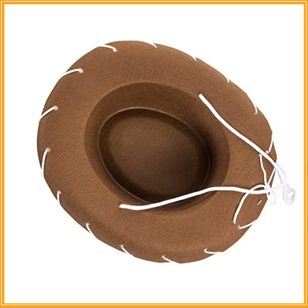 Lustiges Cowboy-Accessoire, Cowboyhut, verstellbarer Filz-Prinzessinnenhut, Requisite für Verkleidung, Cosplay-Kostüm, Cowgirl-Hut, Geburtstag – Detail 3