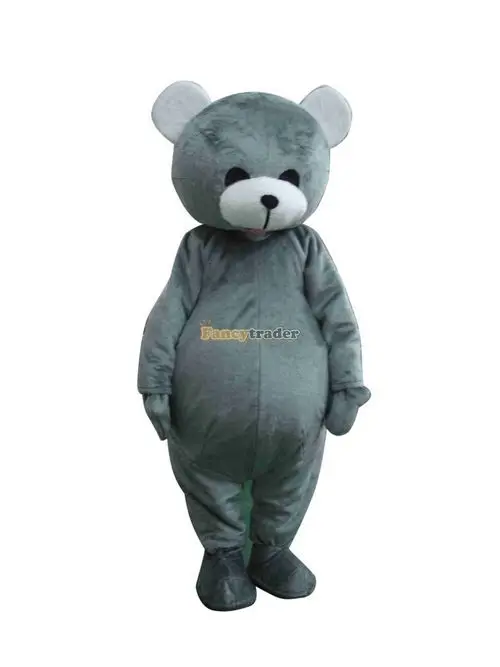 New Adult Grey Bear Mascot Costume Halloween Christmas Dress Full Body Props Outfit Mascot Costume