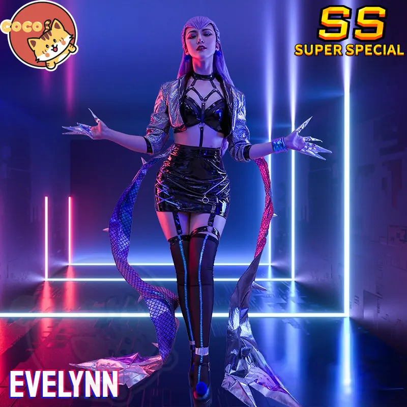 

CoCos-SS Game LOL KDA Evelynn Cosplay Costume Game Cos LOLs K/DA Cosplay ALL OUT Evelynn Costume