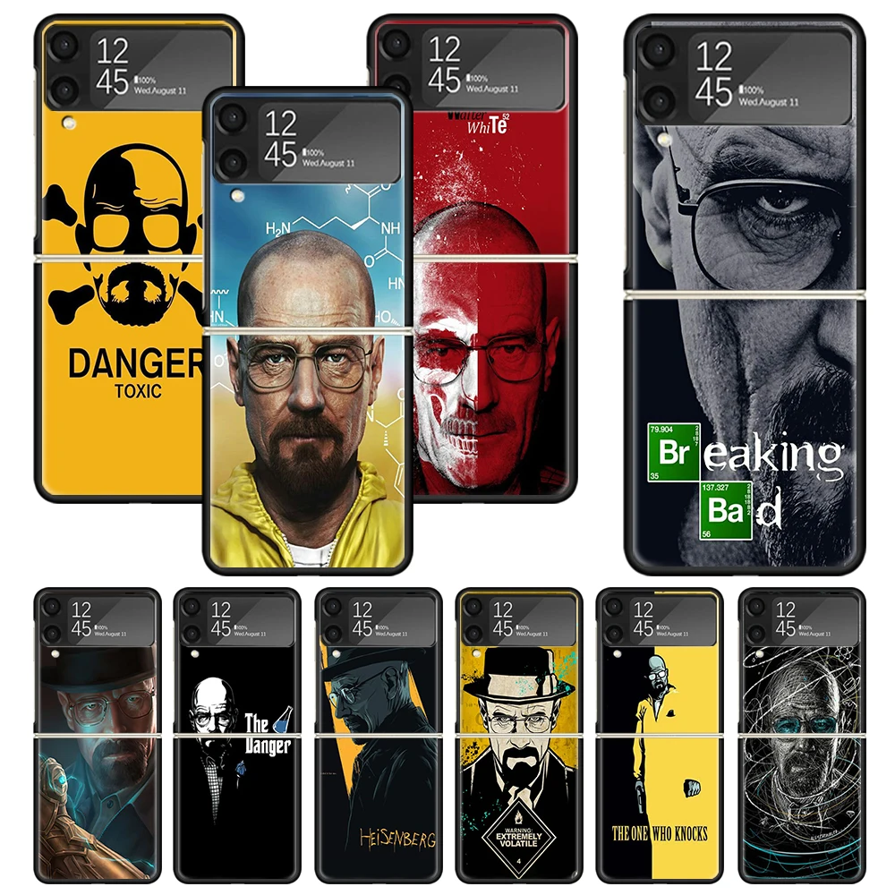 Breaking Bad WalterWhite Zflip4 Zflip5 Phone Case For Samsung Z Flip3 Flip4 Flip5 5G ZFlip 4 5 3 Cover Cellphone Shell Fundas