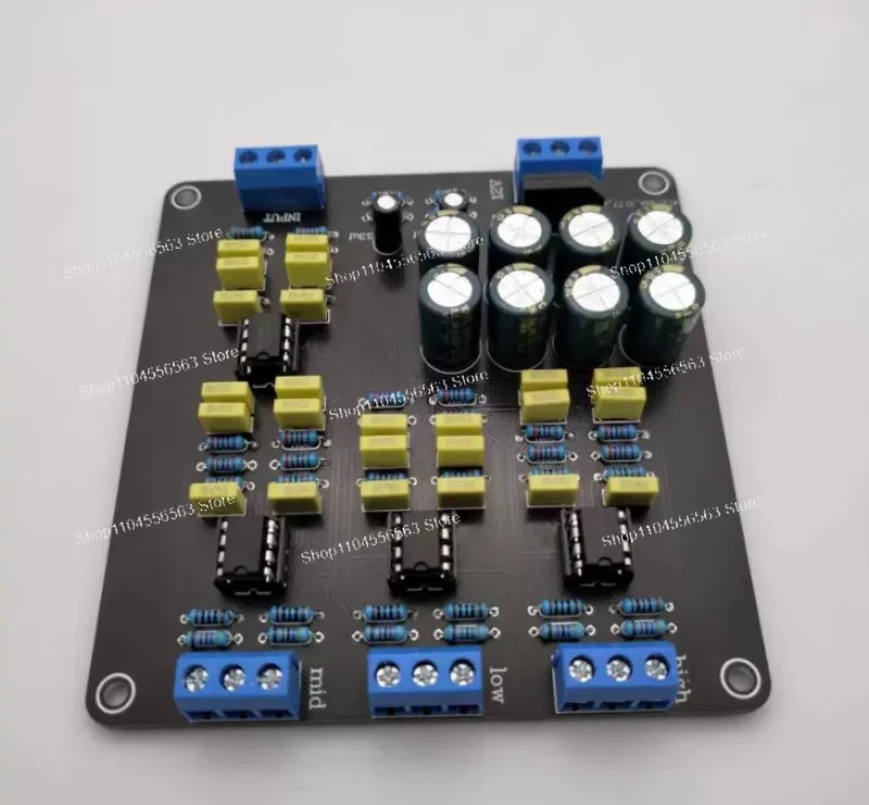 Electronic Crossover for DIY Speaker – 3-Way Frequency Divider, High/Mid/Bass for Home Power Amplifier