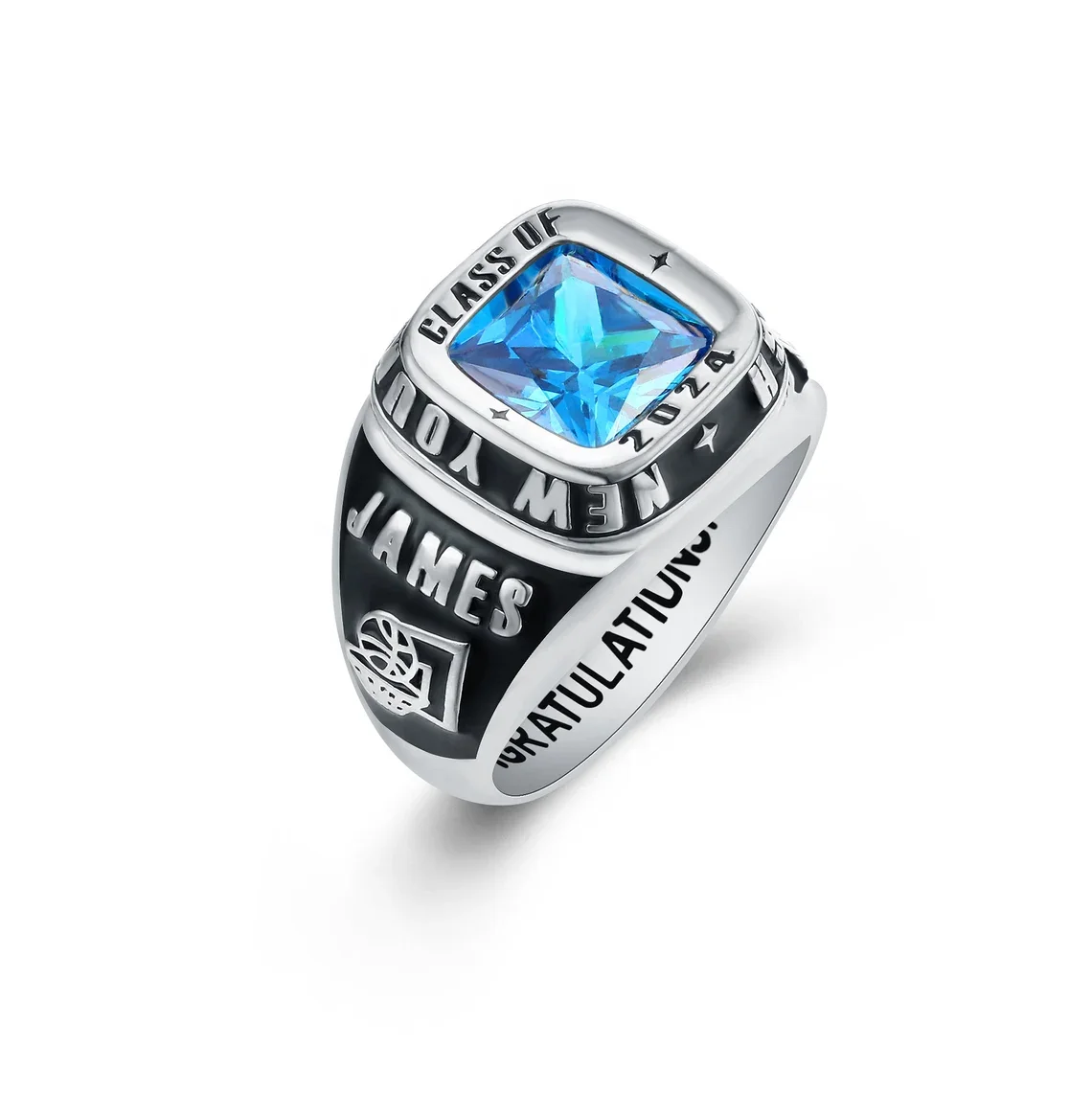 Customized graduation rings for school classes, with the latest design available for free in 2025 and fast delivery of graduatio