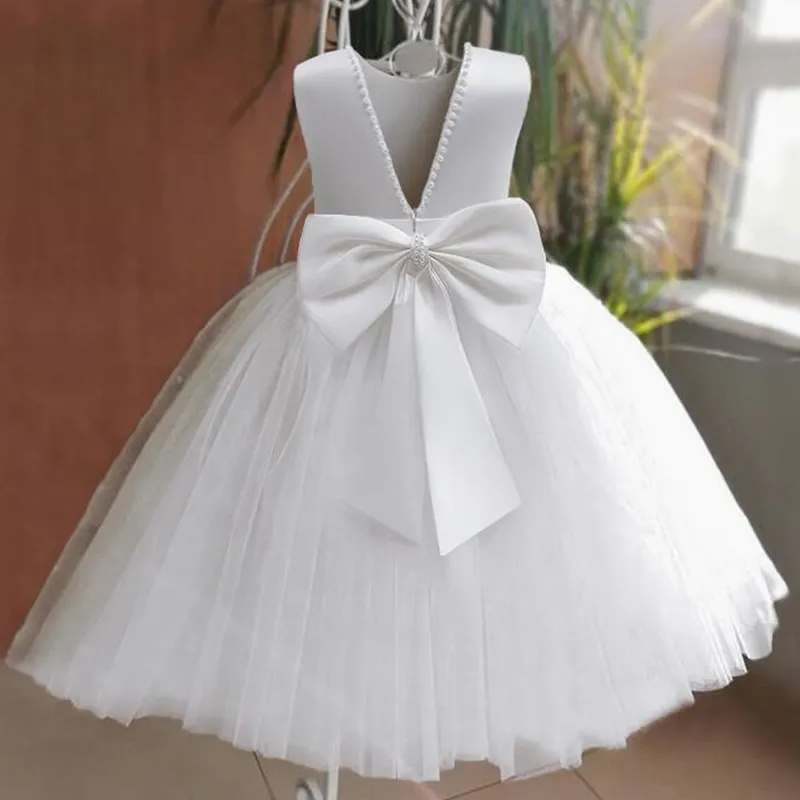 Teenage Girls Pageant Prom Long Dress for Backless Elegant Children Birthday Party Clothes Dresses for Girls Wedding Party Gown