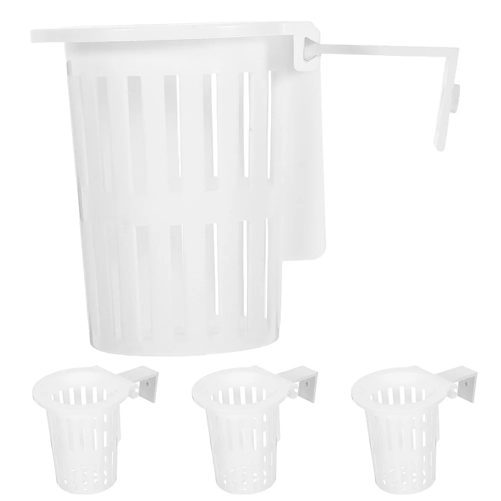 

4Pcs Wall Mounted Hydroponic Planter Baskets Aquarium Hanging Sweet Potato Plant Cups Fish Tank Aquatic Plant Holders