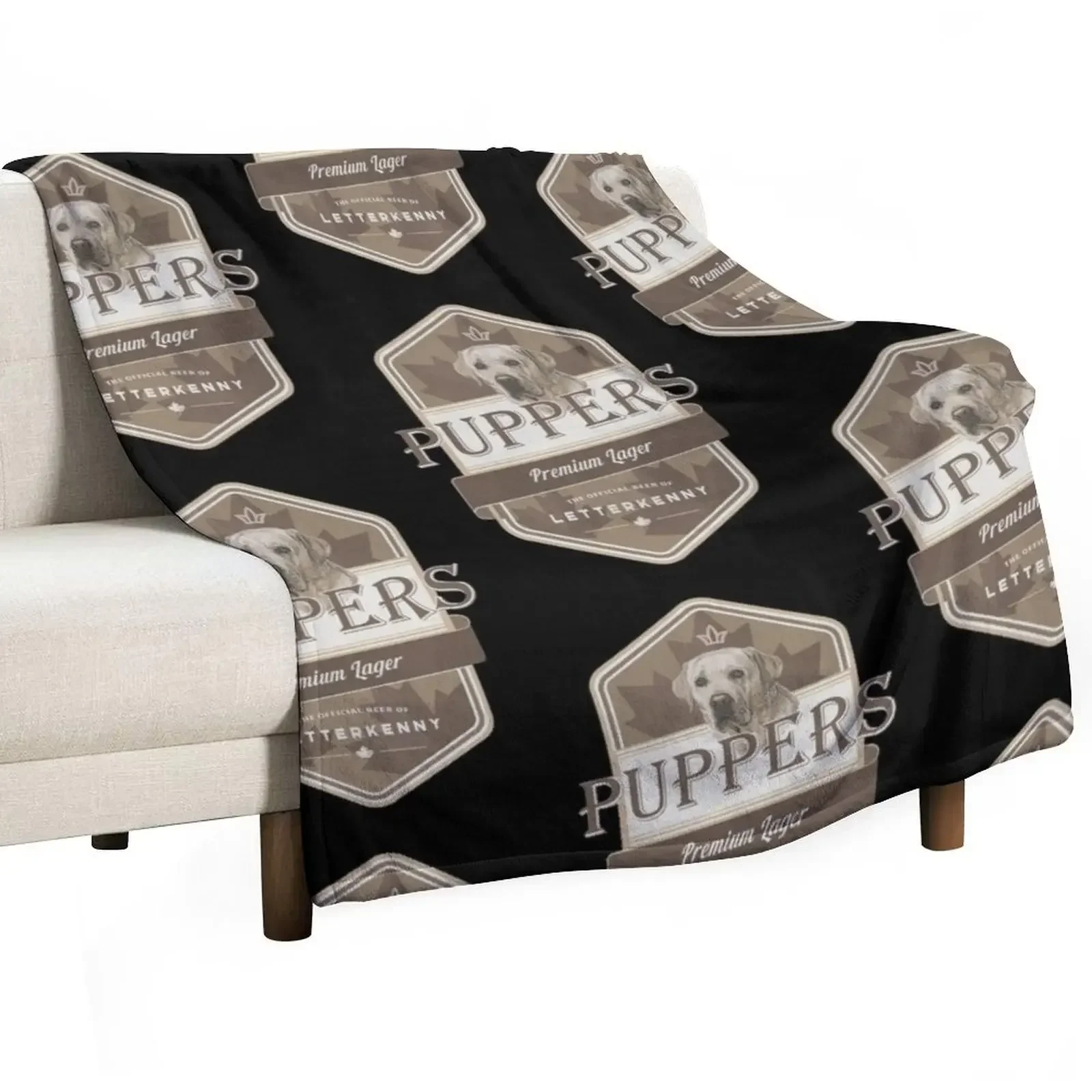 Letterkenny Puppers Premium Lager Beer Throw Blanket Travel cosplay anime Blankets