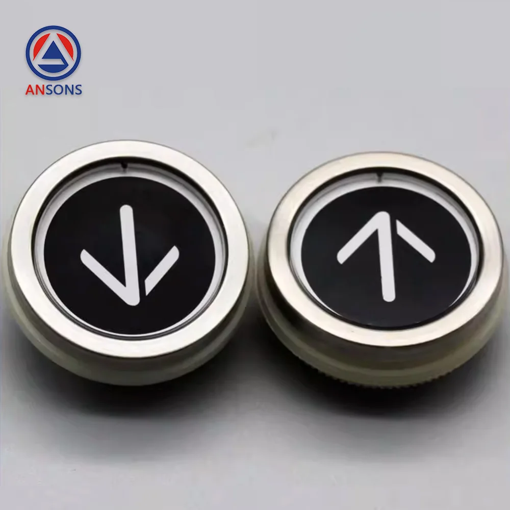 KDS330 KDS220 Black Glass KONE Elevator Button Circular LOP HOP Car COP Button Ansons Elevator Spare Parts
