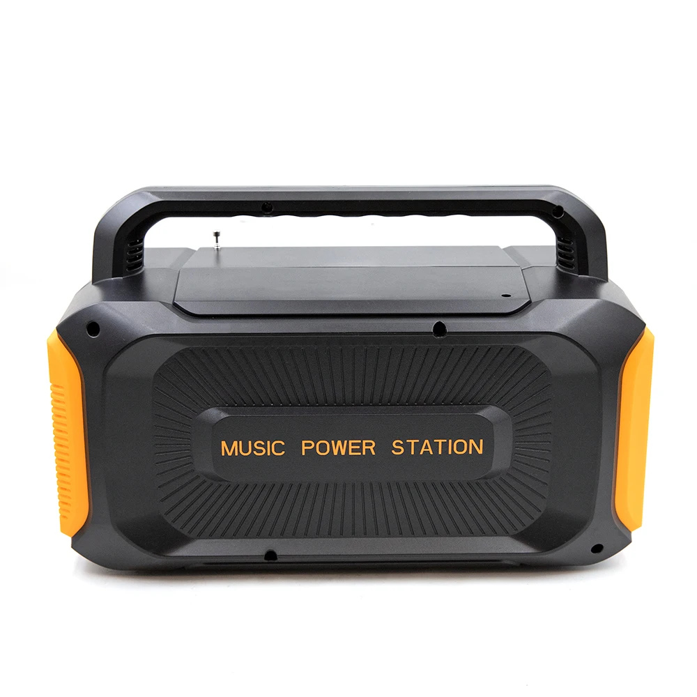 200W Integrated All in One Solar Power Camping Mini Generator Rechargeable Music Portable Power Station with Bluetooth Speaker