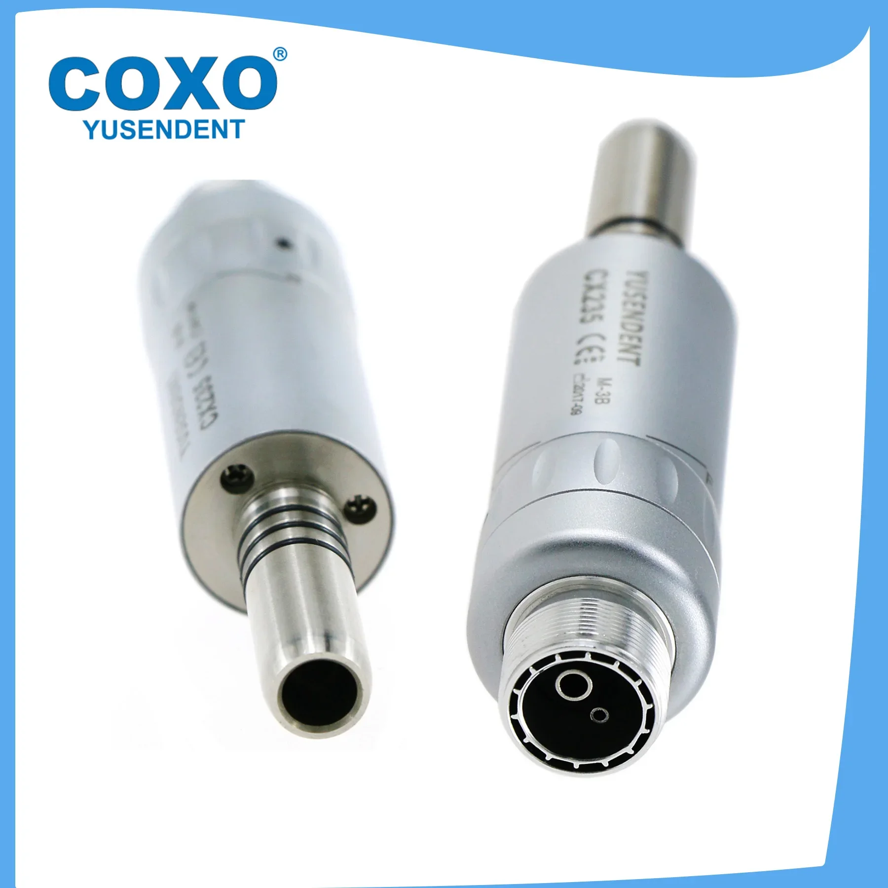 COXO CX235 Dental Contra Angle Low Speed Handpiece Straight Handpiece Air Motor 2/4 Hole E Type Fit NSK KAVO