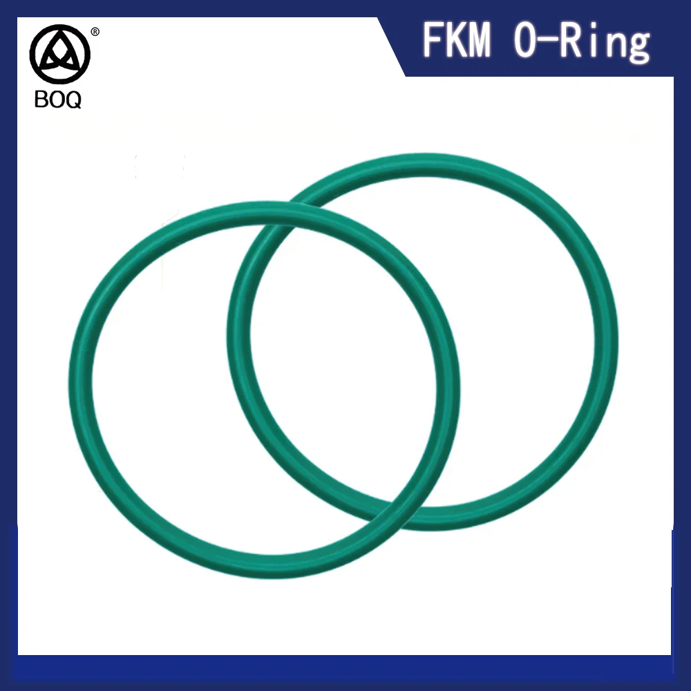 Green CS 3.55mm ID 260mm ~ 500mm 1PC FKM O Ring Gasket Fluorine Rubber Sealing Washer Heat resistant Oil Resistant Acid Alkali