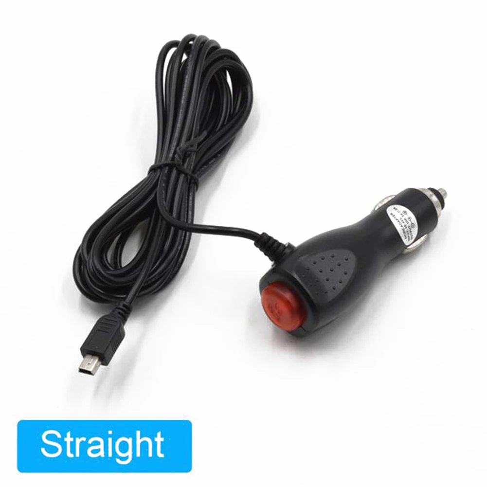 Ladekabel für Auto mit Mini-USB für Dashcam mit Ein-/Ausschalter, kompatibel mit DC12V 24V, unterstützt Auto-DVR und Tablet.