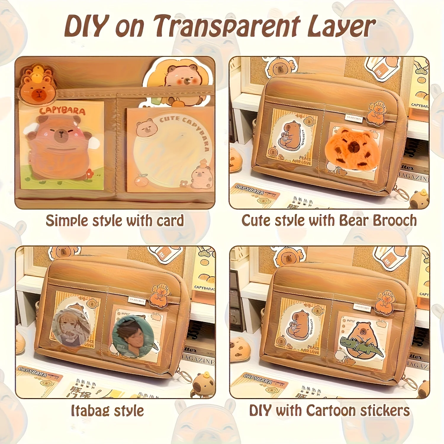 Picture 5: 53pcs Capybara Themed Stationery Set | Includes Plush Toy, Stickers, and Accessories