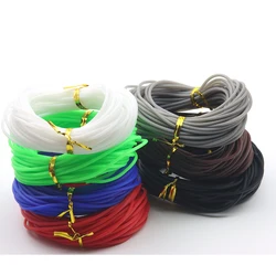 10/5Yard/lot 2/3MM Colored Silicone Rubber Hollow Jewelry Wire Set Memory Wire Soft Round Tube DIY Jewelry Making